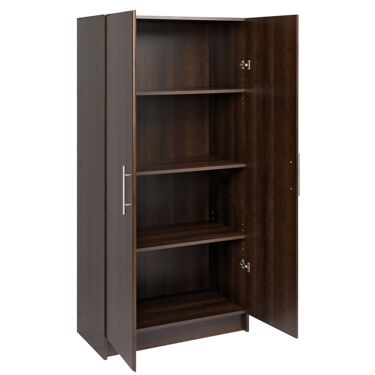 Prepac Elite 32-in W x 65-in H Wood Composite Espresso Freestanding Utility Storage Cabinet