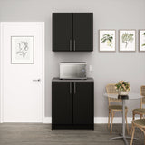 Prepac Elite 32-in W x 89-in H Wood Composite Black Freestanding Utility Storage Cabinet