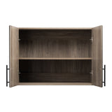 Prepac Elite 32-in W x 24-in H Wood Composite Drifted Gray Wall-mount Utility Storage Cabinet