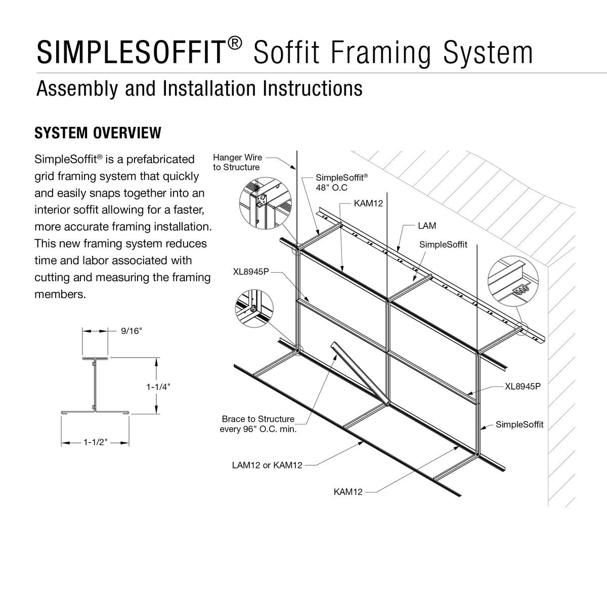 Armstrong Ceilings 1.5-in W x 72-in L x 1.25-in D SimpleSoffit Galvanized Steel Wall Framing Stud