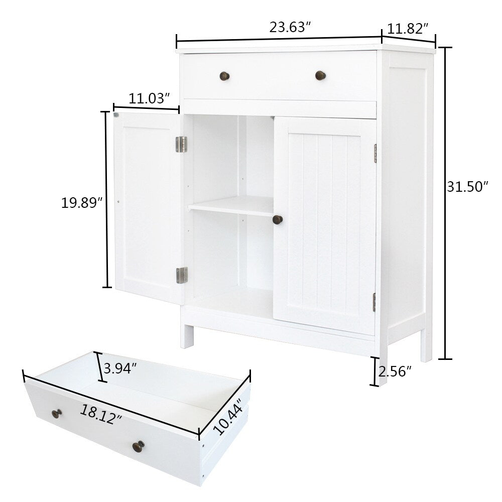 Winado 23.63-in W x 31.5-in H 1-Tier Freestanding Mdf Bag Organizer