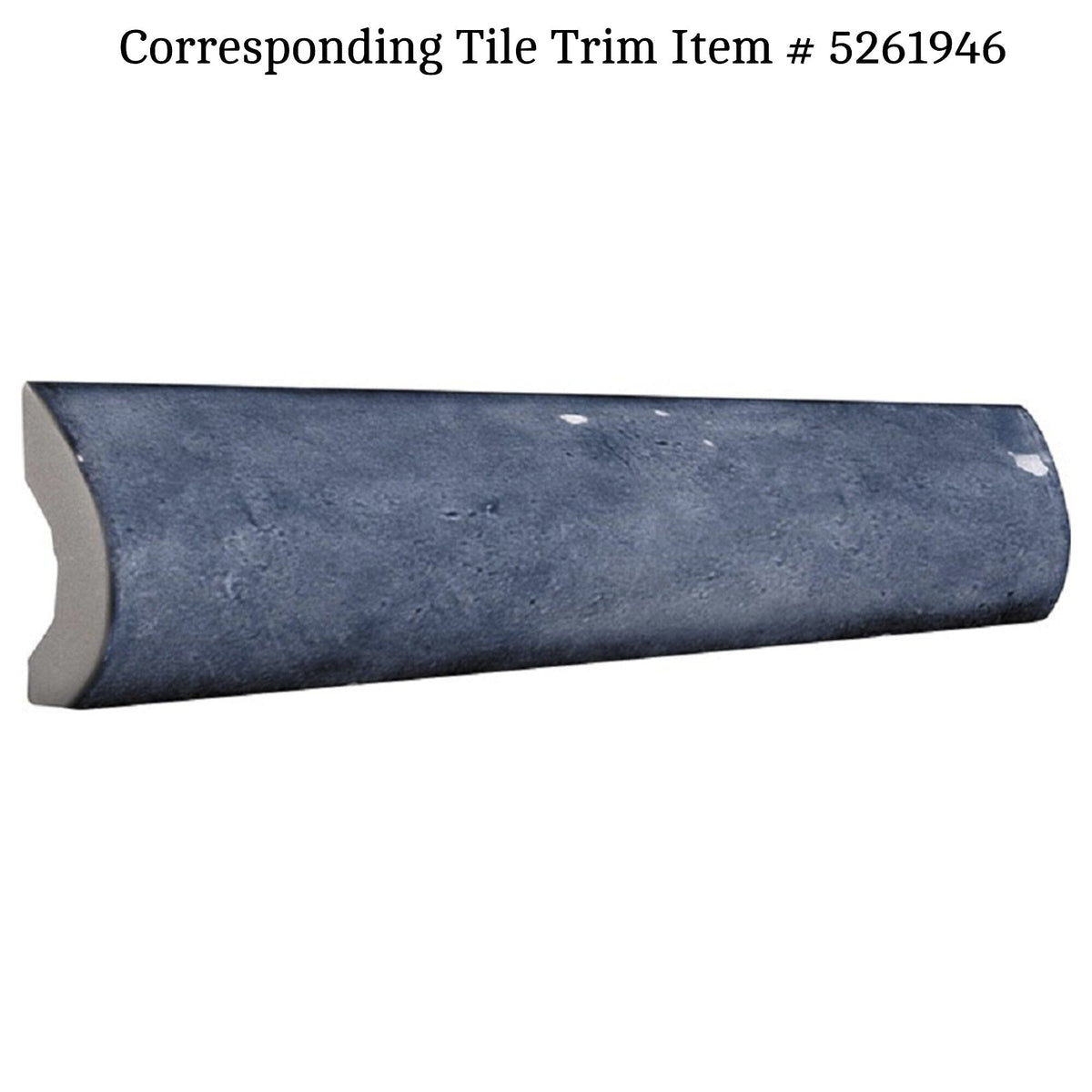 Apollo Tile (Sample) Duchess Dark Blue 2-1/2-in x 8-in Glossy Ceramic Subway Wall Tile