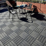 Bybafun 12-in x 12-in 44-Pack Gray A Prefinished Vinyl/Plastic Deck Tile (44-sq ft)