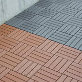 Bybafun 12-in x 12-in 44-Pack Gray A Prefinished Vinyl/Plastic Deck Tile (44-sq ft)