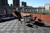 Bybafun 12-in x 12-in 44-Pack Gray A Prefinished Vinyl/Plastic Deck Tile (44-sq ft)