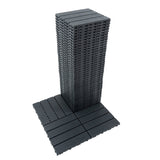 Bybafun 12-in x 12-in 44-Pack Gray A Prefinished Vinyl/Plastic Deck Tile (44-sq ft)
