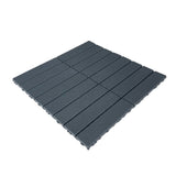 Bybafun 12-in x 12-in 44-Pack Gray A Prefinished Vinyl/Plastic Deck Tile (44-sq ft)