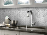 Apollo Tile (Sample) Sparta White 4-in x 4-in Polished Marble Patterned Floor and Wall Tile
