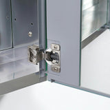 Fresca 40-in x 36-in Surface/Recessed Mount Mirror Medicine Cabinet