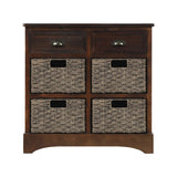GZMR 28-in W x 28-in H Wood Espresso Freestanding Utility Storage Cabinet