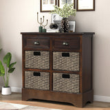 GZMR 28-in W x 28-in H Wood Espresso Freestanding Utility Storage Cabinet