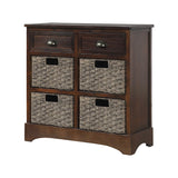 GZMR 28-in W x 28-in H Wood Espresso Freestanding Utility Storage Cabinet