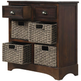 GZMR 28-in W x 28-in H Wood Espresso Freestanding Utility Storage Cabinet