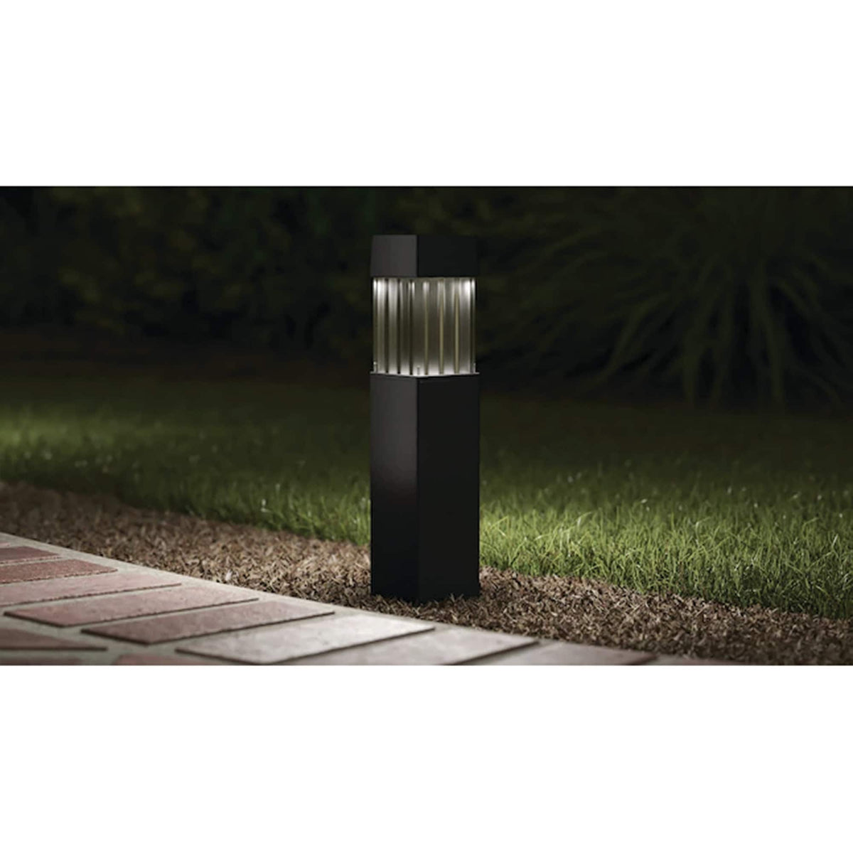 Portfolio 4x Brighter 4.8-Lumen Black Solar Integrated LED Path Light, 3500K Warm White