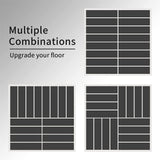 Maocao Hoom 12-in x 12-in Dark Gray Prefinished Pressure Treated Vinyl/Plastic Deck Tile (27-sq ft)