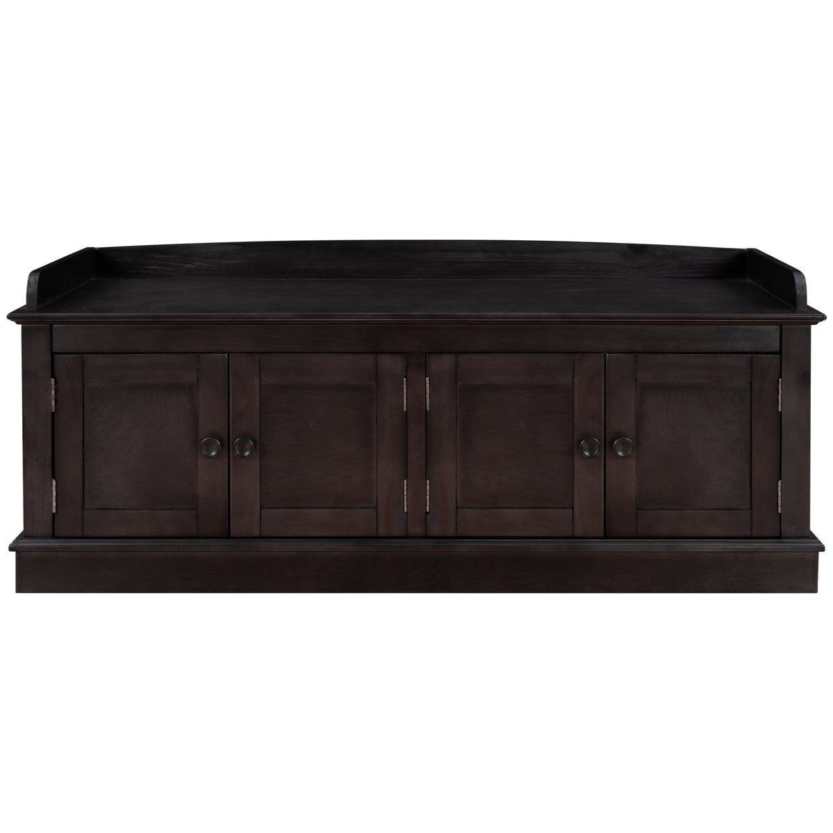 Qualler Modern Espresso Storage Bench 42.7-in x 16-in x 17.4-in