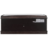 Qualler Modern Espresso Storage Bench 42.7-in x 16-in x 17.4-in