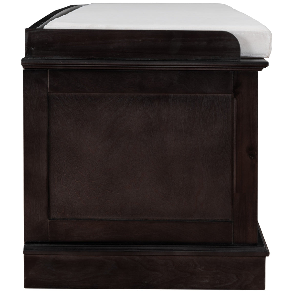 Qualler Modern Espresso Storage Bench 42.7-in x 16-in x 17.4-in
