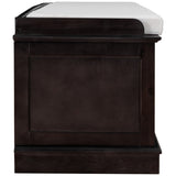 Qualler Modern Espresso Storage Bench 42.7-in x 16-in x 17.4-in