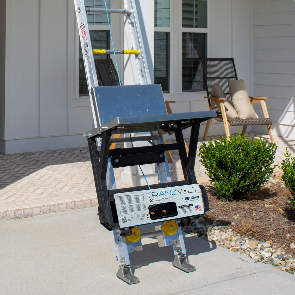 Tie Down TranzVolt Roofing Platform (Platform Only) – Ladder Hoist Accessory