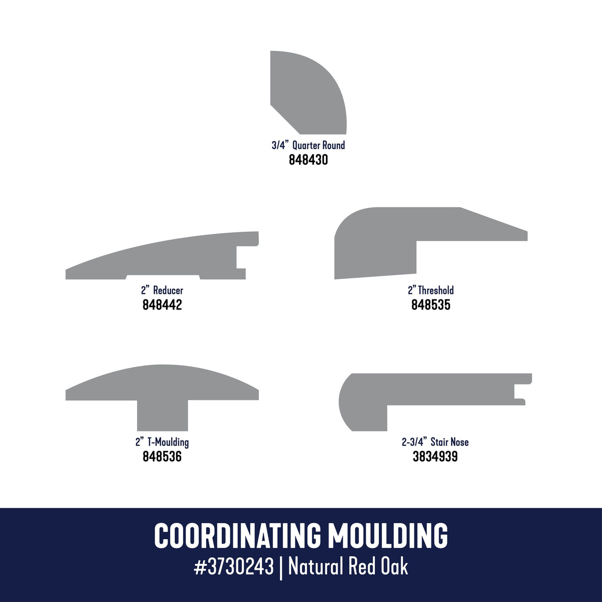 Bruce Natural 0.5-in T x 2-in W x 78-in L Solid Wood T-moulding