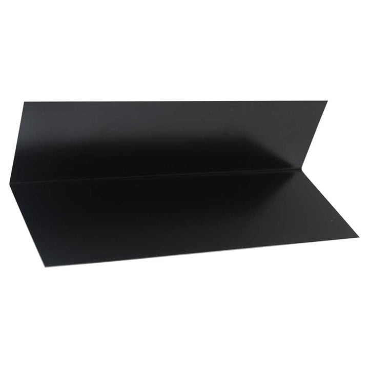 Gibraltar Building Products 4-in x 12-in Black Galvanized Steel Step Flashing, 28-Gauge