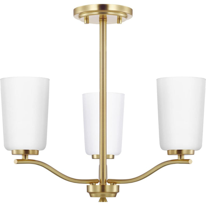 Progress Lighting Adley 3-Light Satin Transitional Chandelier