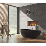 Progress Lighting Arya 12-Light Matte Black Modern/Contemporary Chandelier