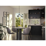 Progress Lighting Vertex 3-Light Matte Black Modern/Contemporary Clear Glass Cone Medium Hanging Pendant Light