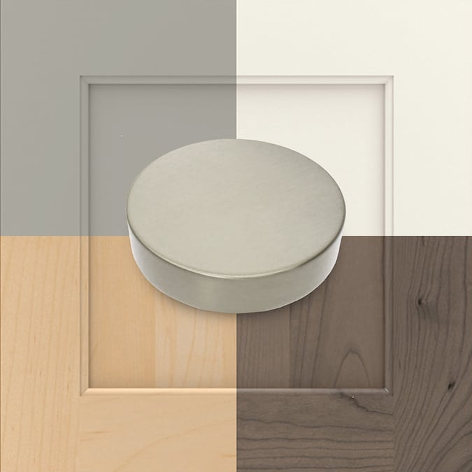 Origin 21 HAYES 3-in or 3-3/4-in (76Mm or 96mm) Center to Center Satin Nickel Dual Mount Rectangular Cup Drawer Pull