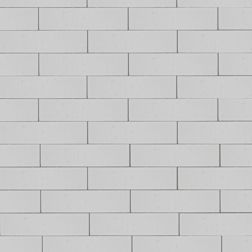 Elida Ceramica Painted Bricks White 2-in x 9-in Glazed Ceramic Brick Subway Wall Tile