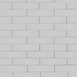 Elida Ceramica Painted Bricks White 2-in x 9-in Glazed Ceramic Brick Subway Wall Tile
