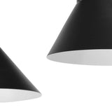 Progress Lighting Trimble 3-Light Matte Black Industrial Chandelier