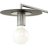 Progress Lighting Trimble 2-Light Brushed Nickel Industrial Chandelier