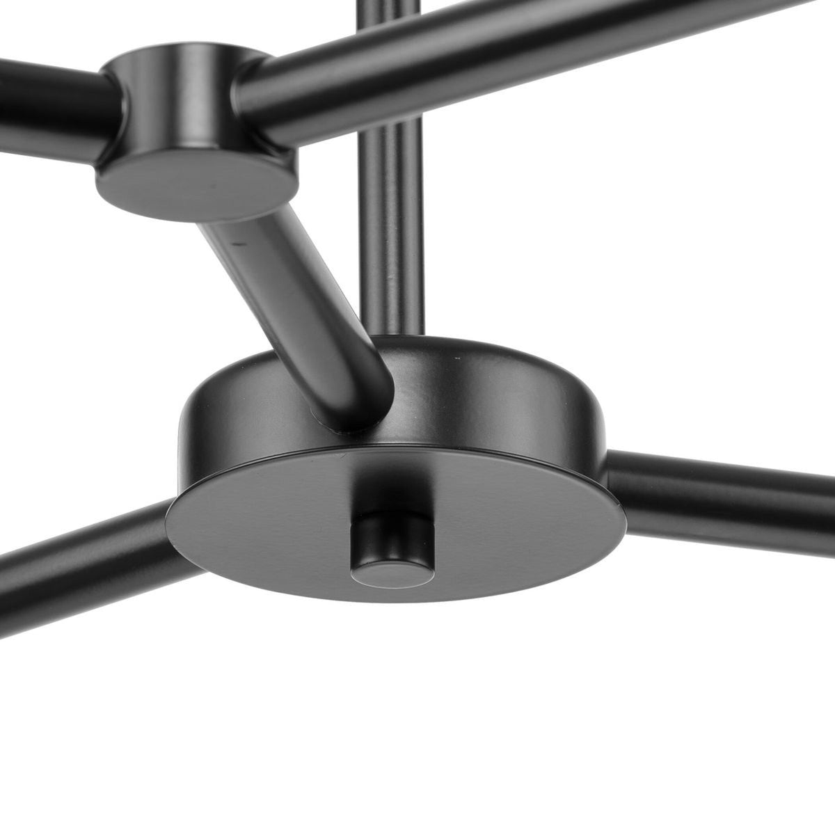 Progress Lighting Arya 12-Light Matte Black Modern/Contemporary Chandelier