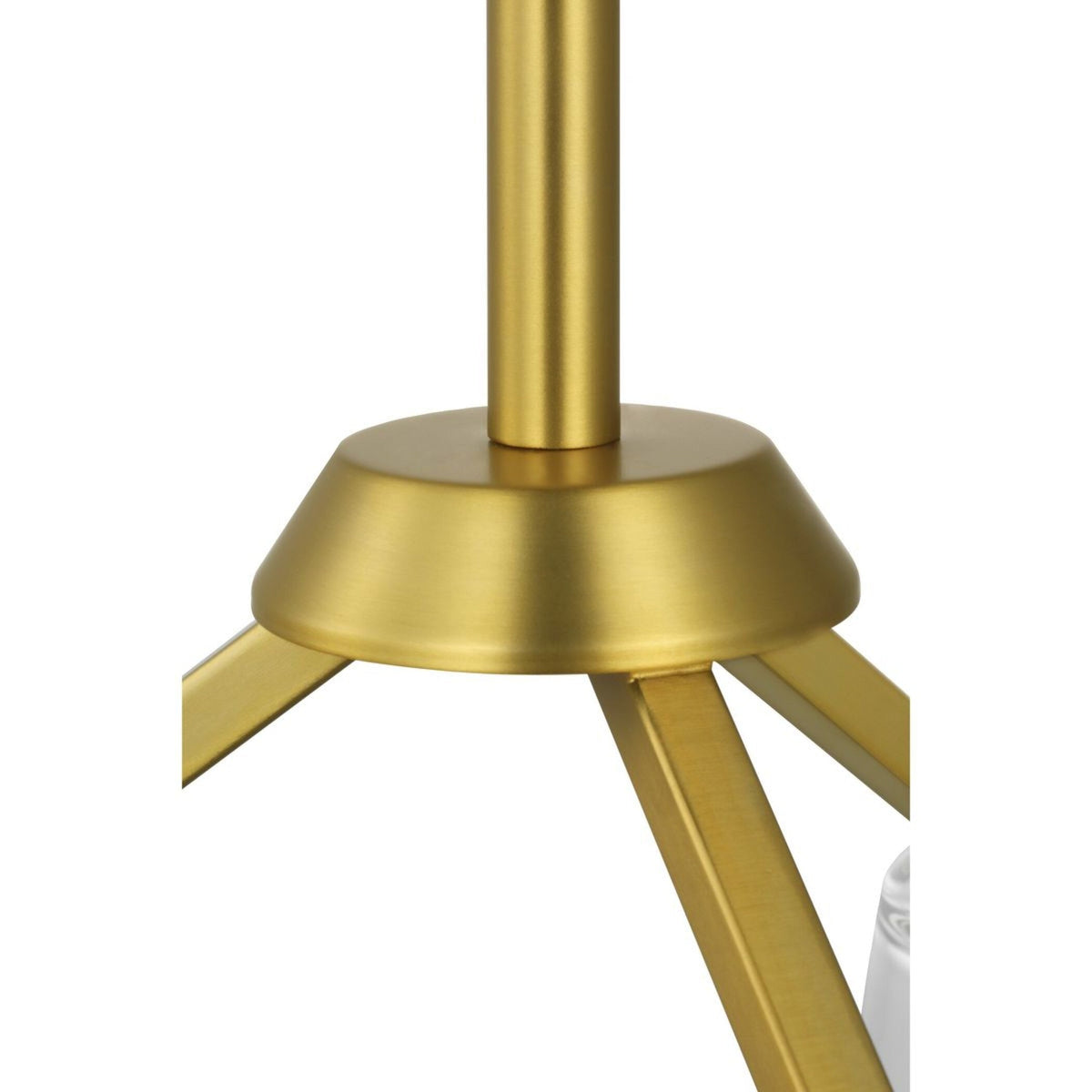 Progress Lighting Vertex 3-Light Brushed Gold Modern/Contemporary Chandelier