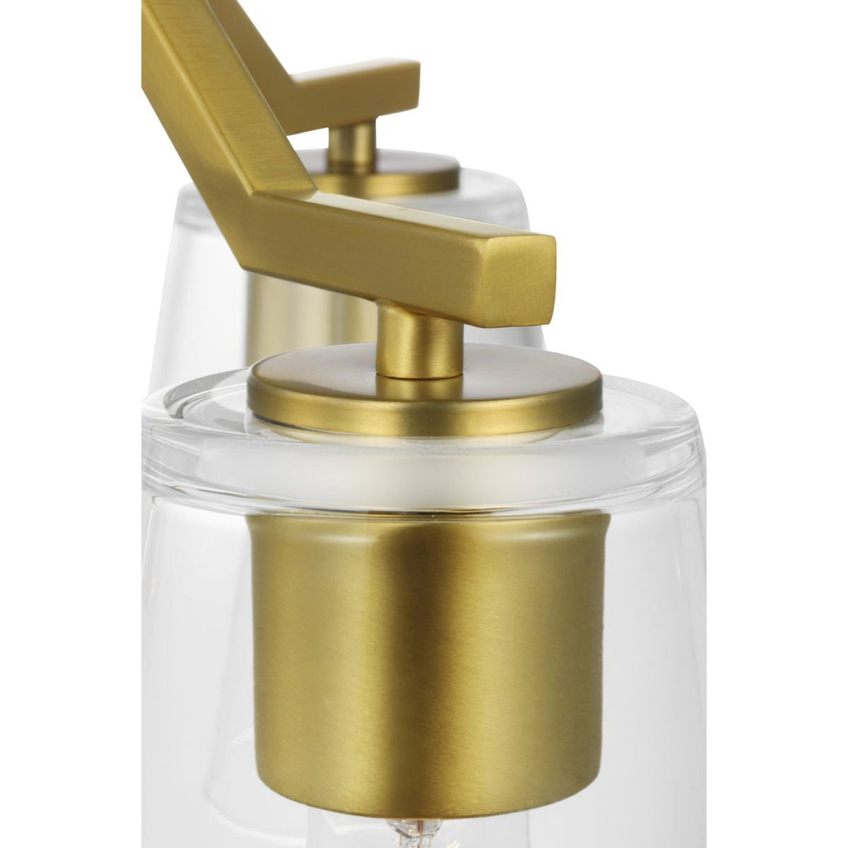 Progress Lighting Vertex 3-Light Brushed Gold Modern/Contemporary Chandelier