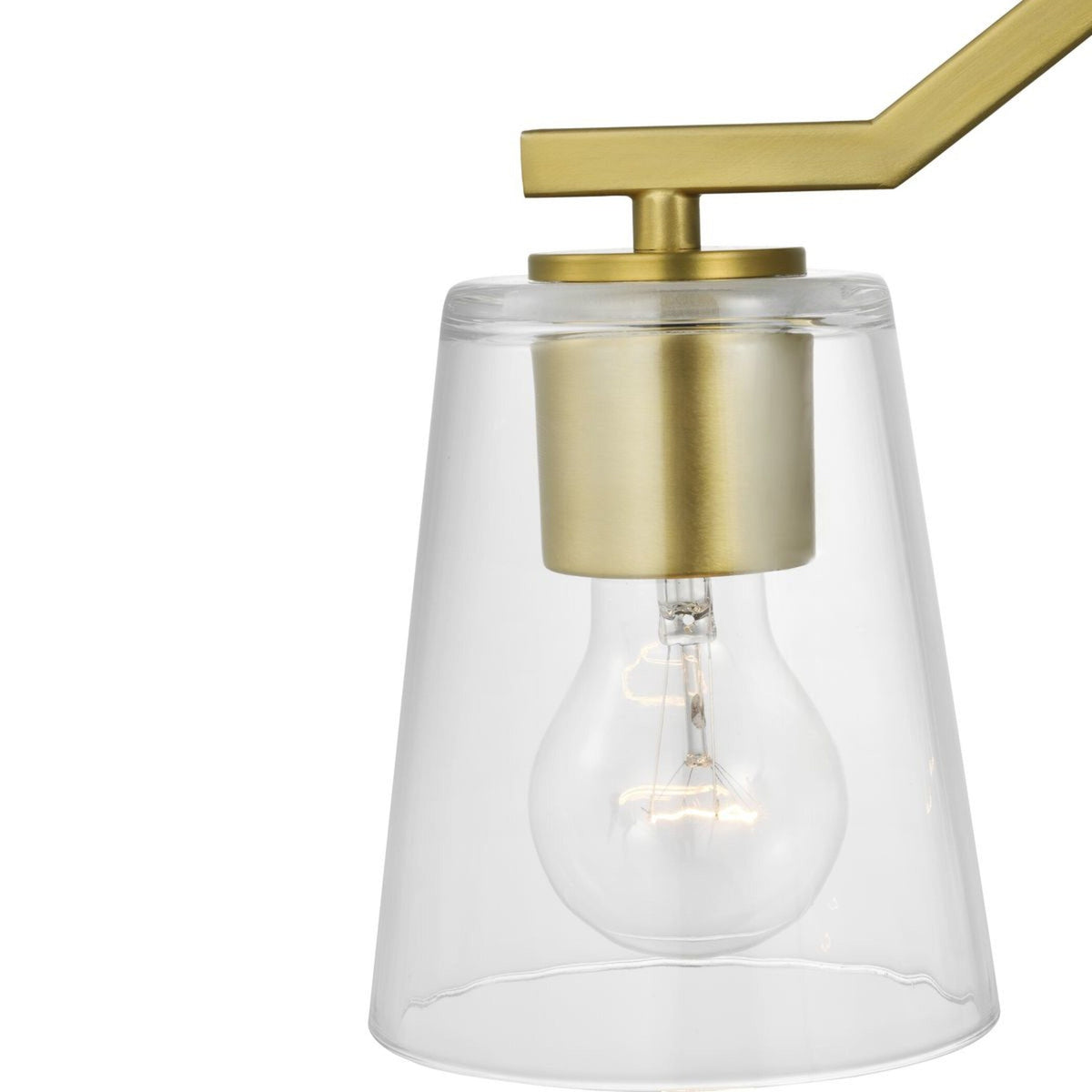 Progress Lighting Vertex 3-Light Brushed Gold Modern/Contemporary Chandelier