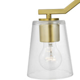 Progress Lighting Vertex 3-Light Brushed Gold Modern/Contemporary Chandelier