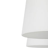 Progress Lighting Vertex 3-Light Brushed Gold Modern/Contemporary Etched Glass Cone Medium Hanging Pendant Light