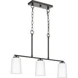 Progress Lighting Adley 3-Light Matte Black Transitional Chandelier