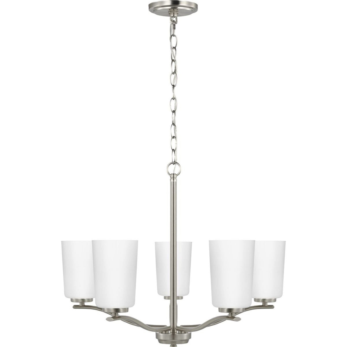 Progress Lighting Adley 5-Light Brushed Nickel Transitional Chandelier