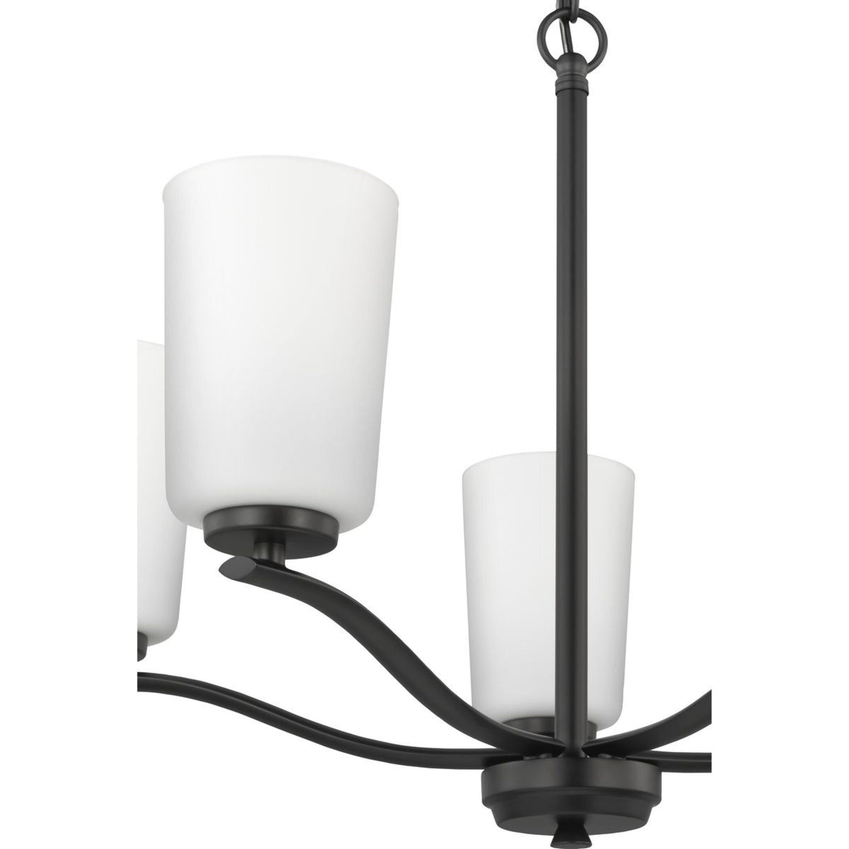 Progress Lighting Adley 5-Light Matte Black Transitional Chandelier