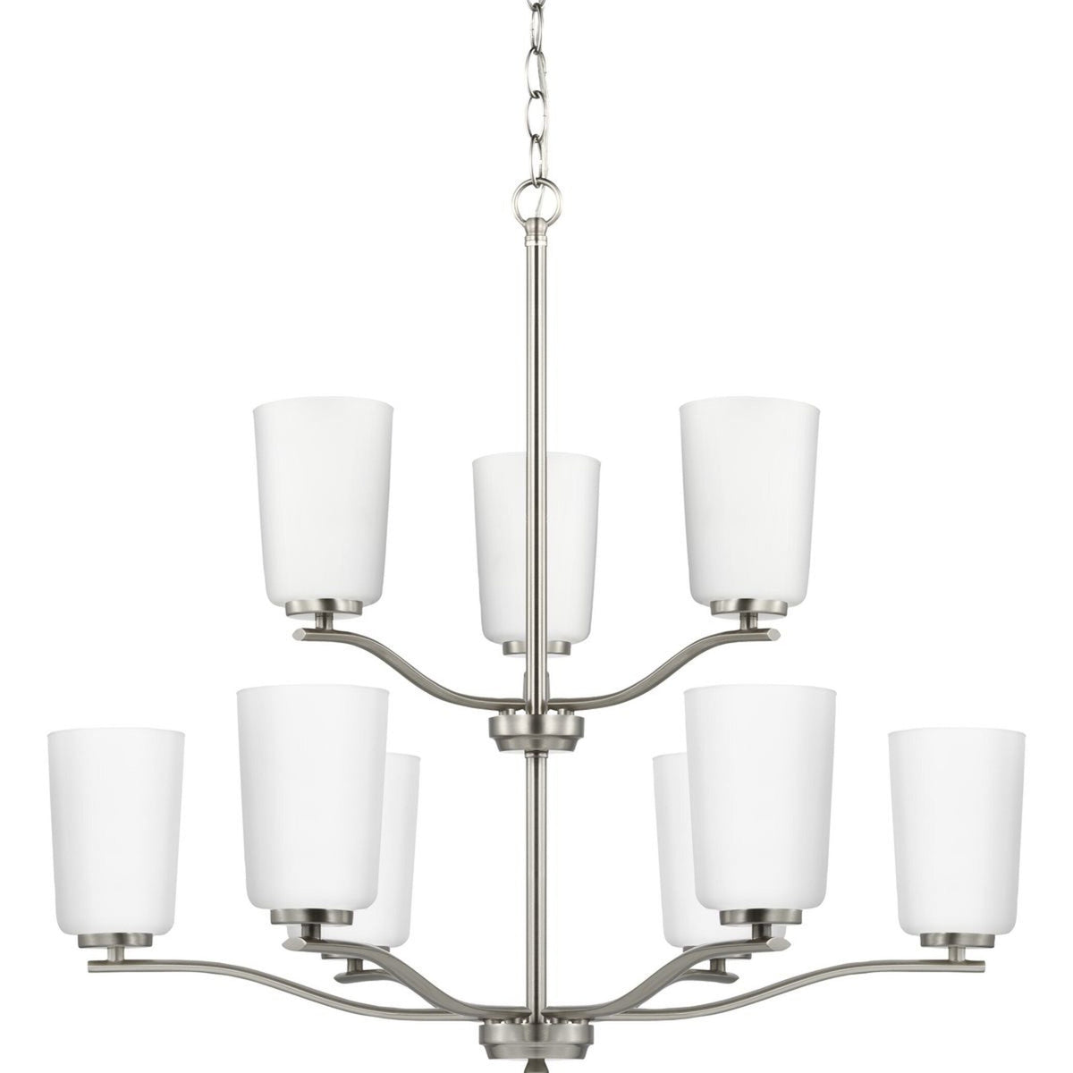 Progress Lighting Adley 9-Light Brushed Nickel Transitional Chandelier