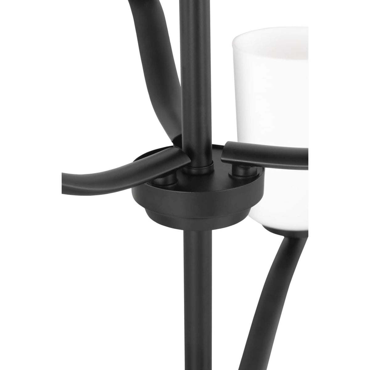 Progress Lighting Adley 9-Light Matte Black Transitional Chandelier