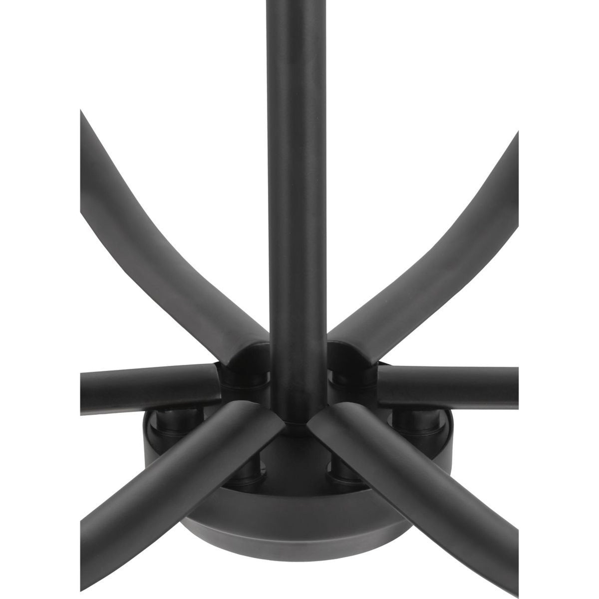 Progress Lighting Adley 9-Light Matte Black Transitional Chandelier