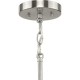 Progress Lighting Silva 3-Light Brushed Nickel Modern/Contemporary Drum Medium Hanging Pendant Light