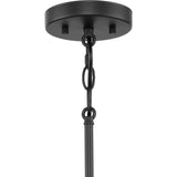 Progress Lighting Silva 3-Light Matte Black Modern/Contemporary Drum Medium Hanging Pendant Light