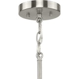 Progress Lighting Silva 3-Light Brushed Nickel Modern/Contemporary Drum Medium Hanging Pendant Light