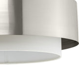 Progress Lighting Silva 3-Light Brushed Nickel Modern/Contemporary Drum Medium Hanging Pendant Light